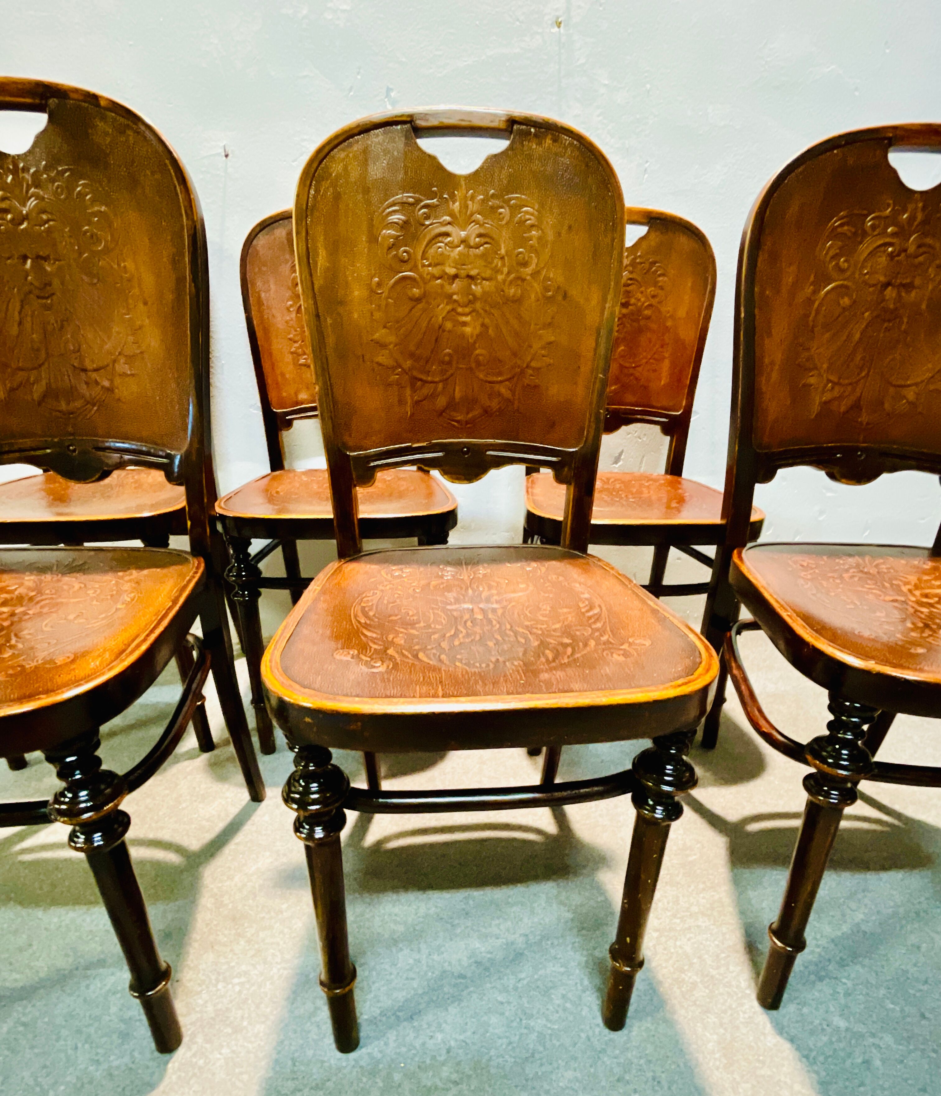 Six chairs produced by Kohn