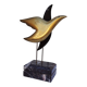 Bronze bird sculpture, signed and numbered, vintage.