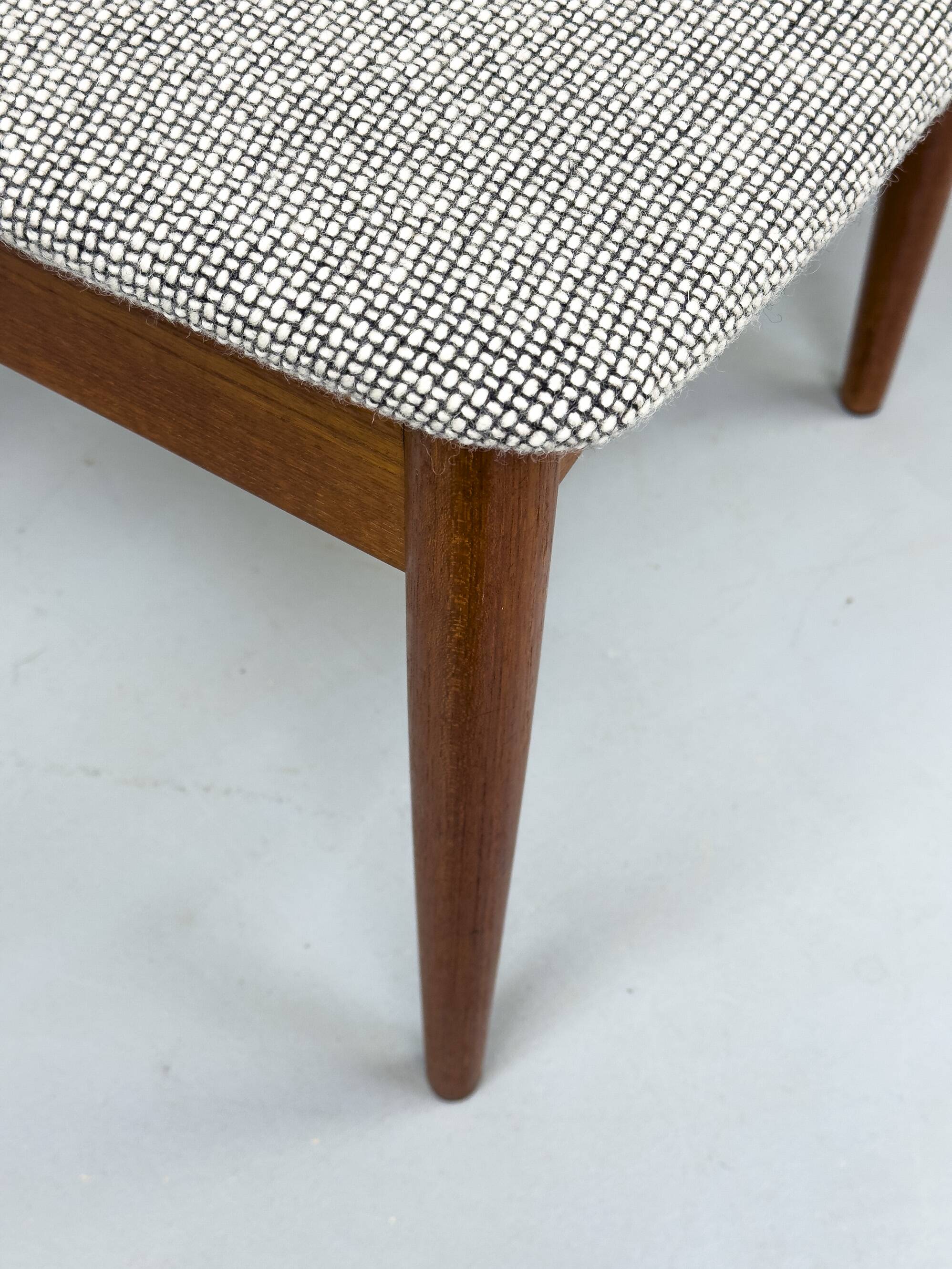 Teak and wool dining chairs by Casala, 1960s, set of 6