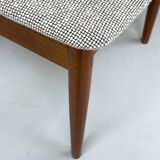 Chaises de salle à manger en teck et laine par Casala, années 1960, lot de 6