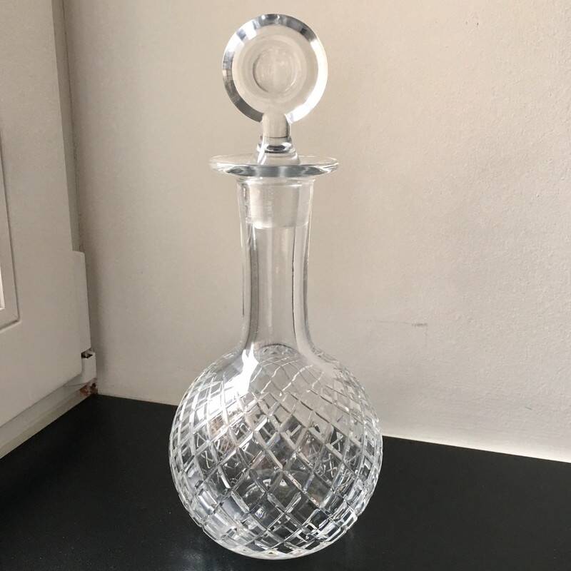 Carafe en cristal taillé 26 cm