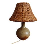 70s stoneware lamp