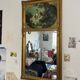 Miroir murale vintage doré avec reproduction "Les Quatre Saisons - L'A