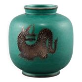 Vase wilhelm kage en céramique "argenta" gustavsberg suède années 50 marqué