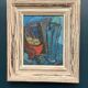 Original Swedish Oil on Panel - 'Still Life with Jugs and Fruits' by Stig Thiderman - Signed - Vintage - Framed