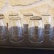 8 verres à eau gravés
