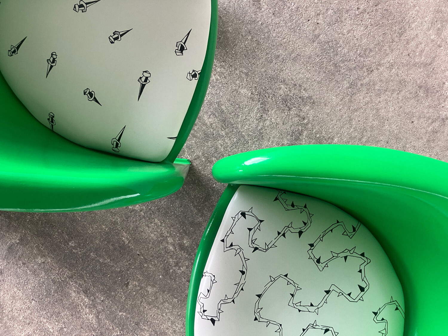 Set of four Steen Ostergaard chairs for Cado, Denmark, 1974.