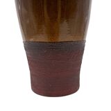 Mid-century Modern style brown artistic ceramic vase, Gabriele Bucci Italy