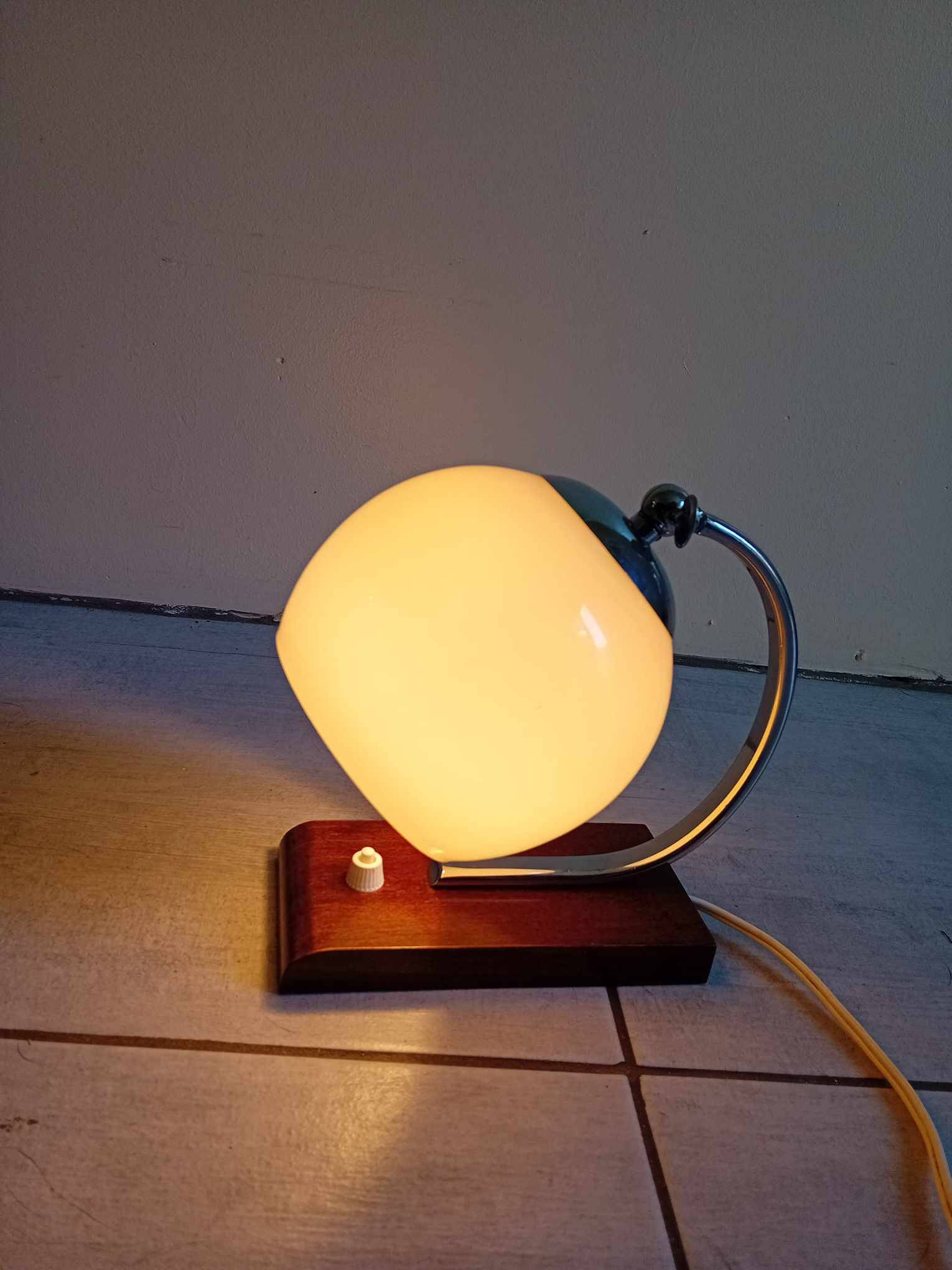 Art deco bedside lamp.