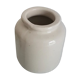 Old white mustard pot