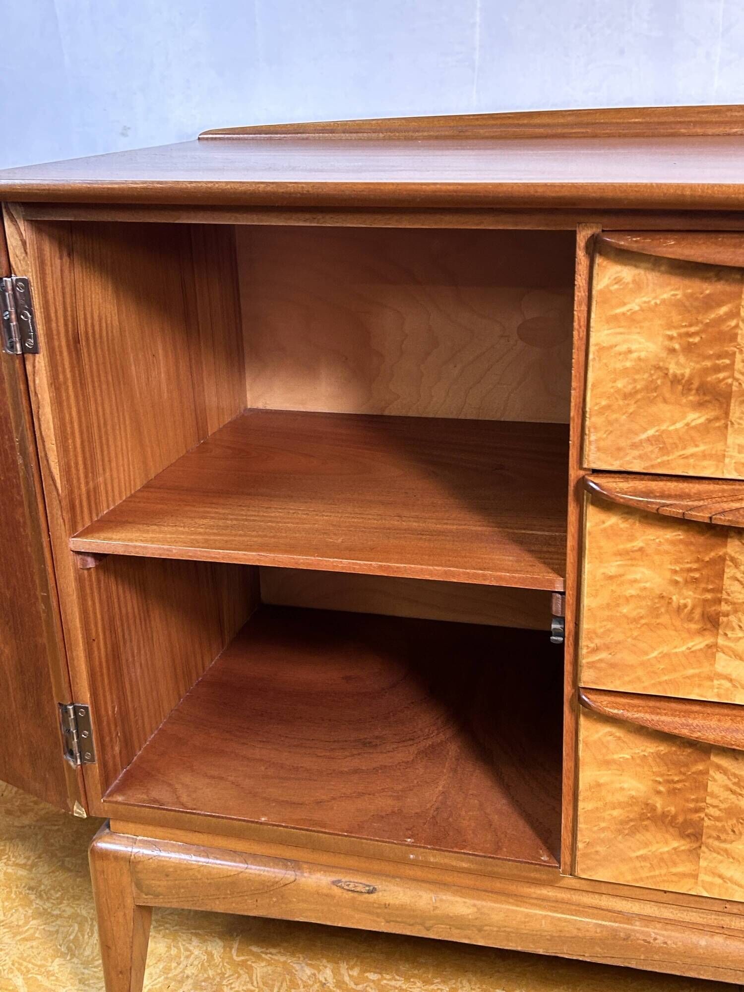 Mid century retro vintage teak burr walnut classic design McIntosh Sideboar
