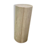 Striated column - Majestia - 30 cm D / 50 cm H - natural travertine