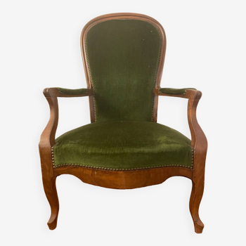 Fauteuil Voltaire - Noyer d’époque LP