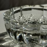 Small glass ashtray in the shape of a flower France Reims Brand MO