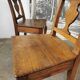 Paire de chaises en chêne brut