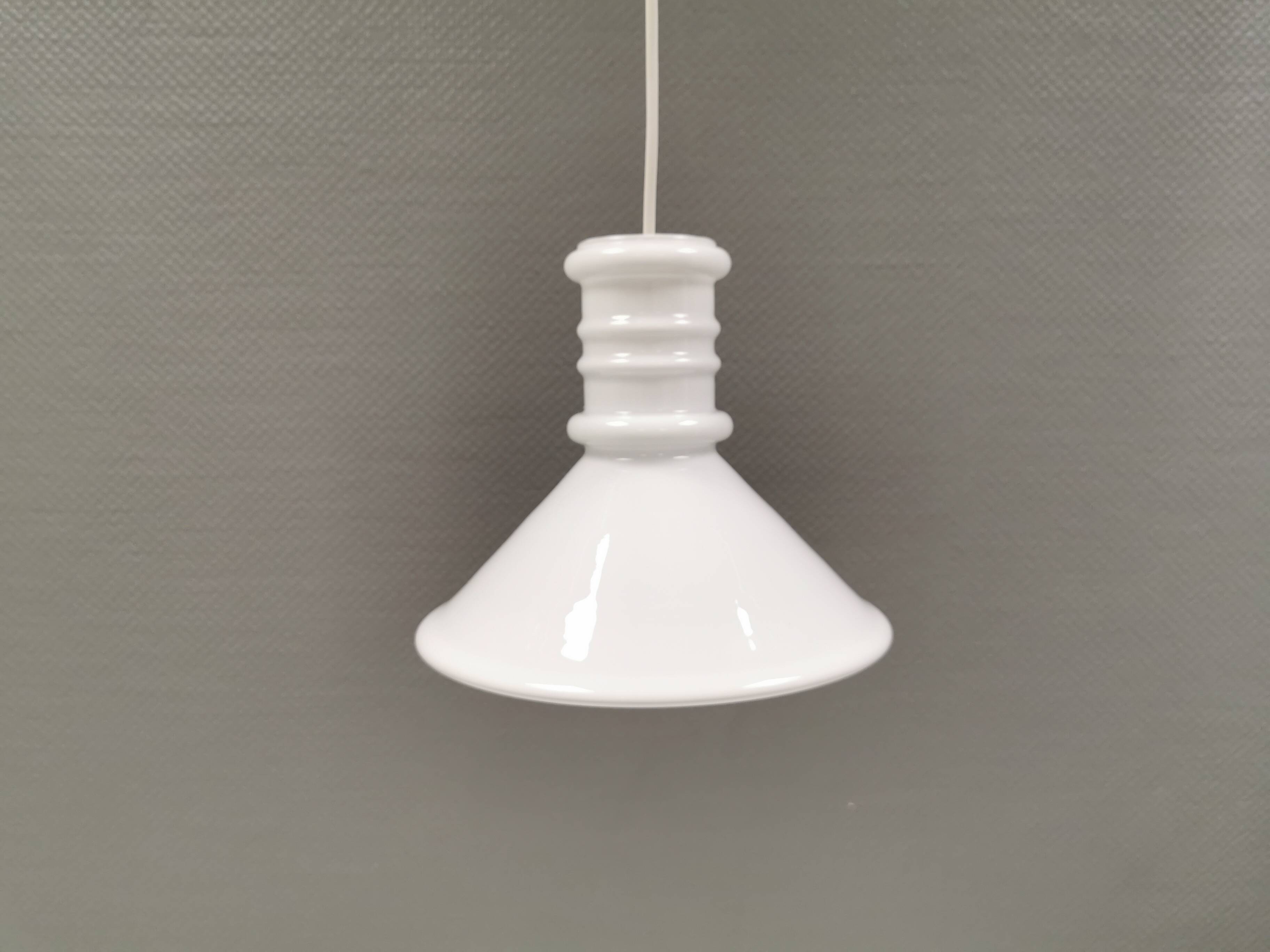 Hanging lamp designed by Sidse Werner for Danish Holmegaard, model apothecary 1980s.