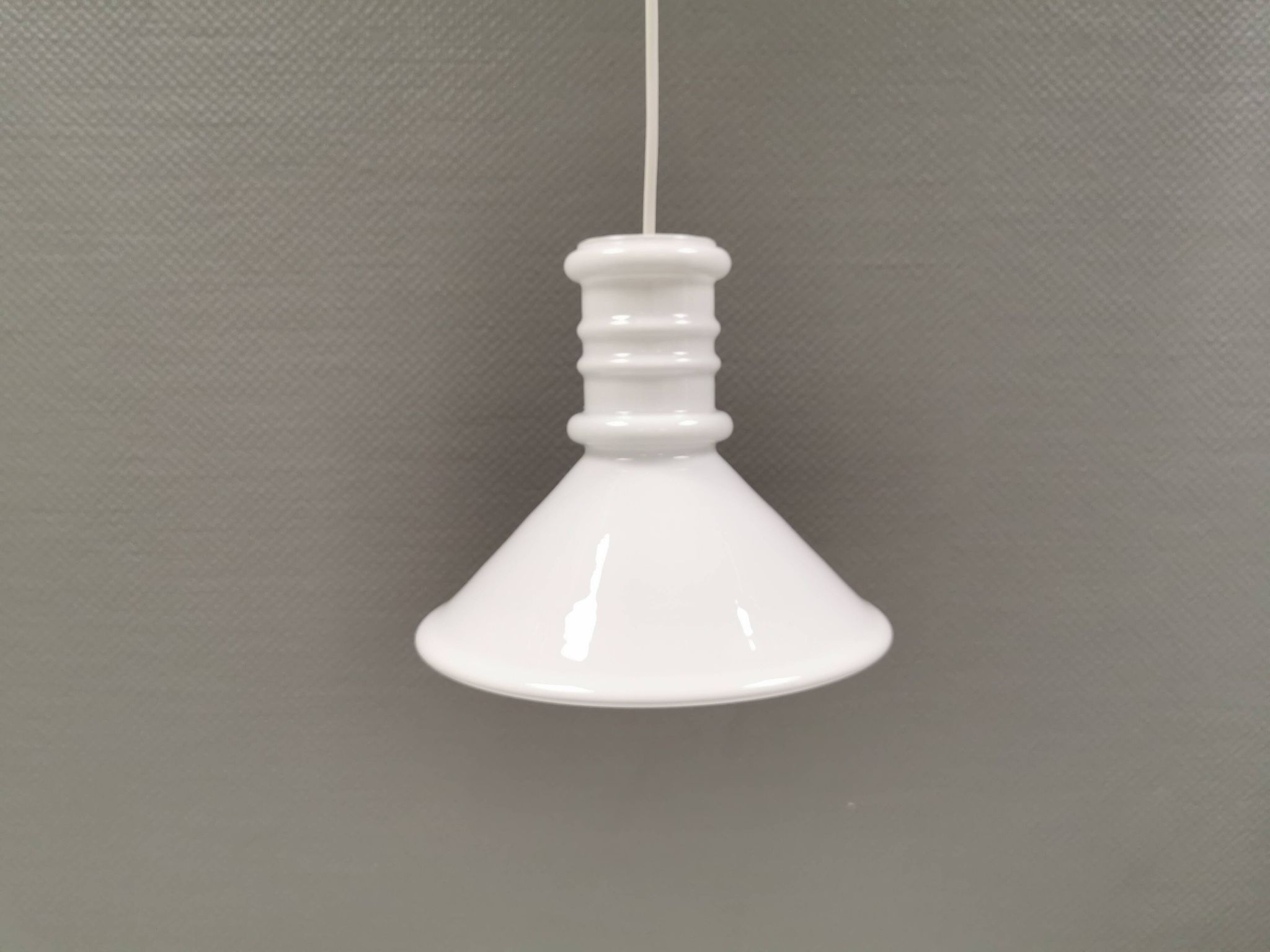 Hanging lamp designed by Sidse Werner for Danish Holmegaard, model apothecary 1980s.
