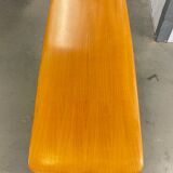Lacquered wooden table from the 60s with revised door