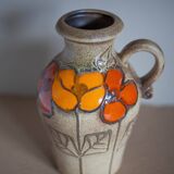 Scheurich ceramic vase Keramik West Germany, decorative vase, flower pot, handle vase, collectio