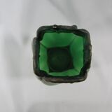 Tulip vase in art deco glass paste
