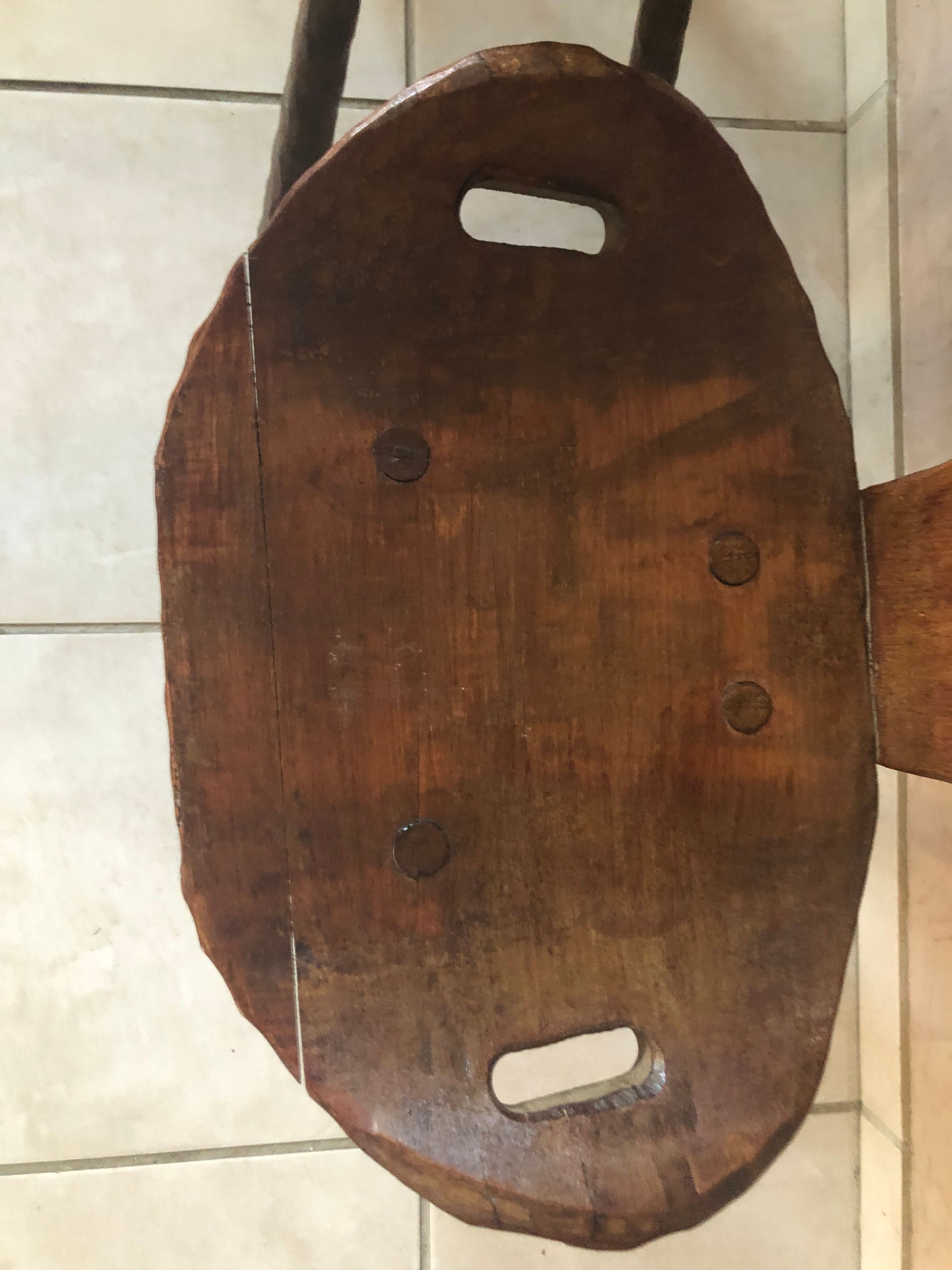 Pair of brutalist chairs