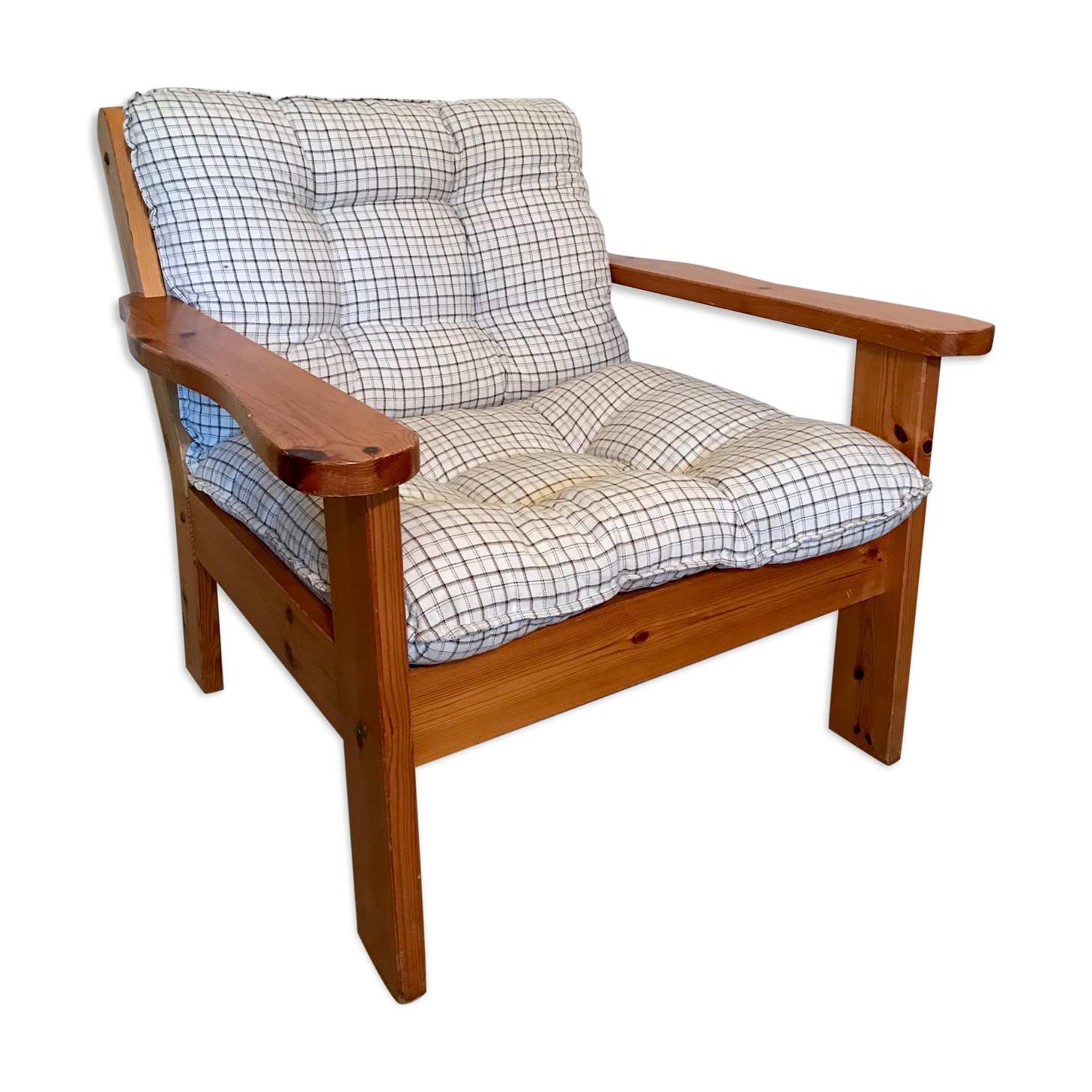 Vintage Danish armchair 1980's in pine