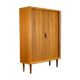 Danish Teak Cabinet with Tambour Doors from Dyrlund, 1970s