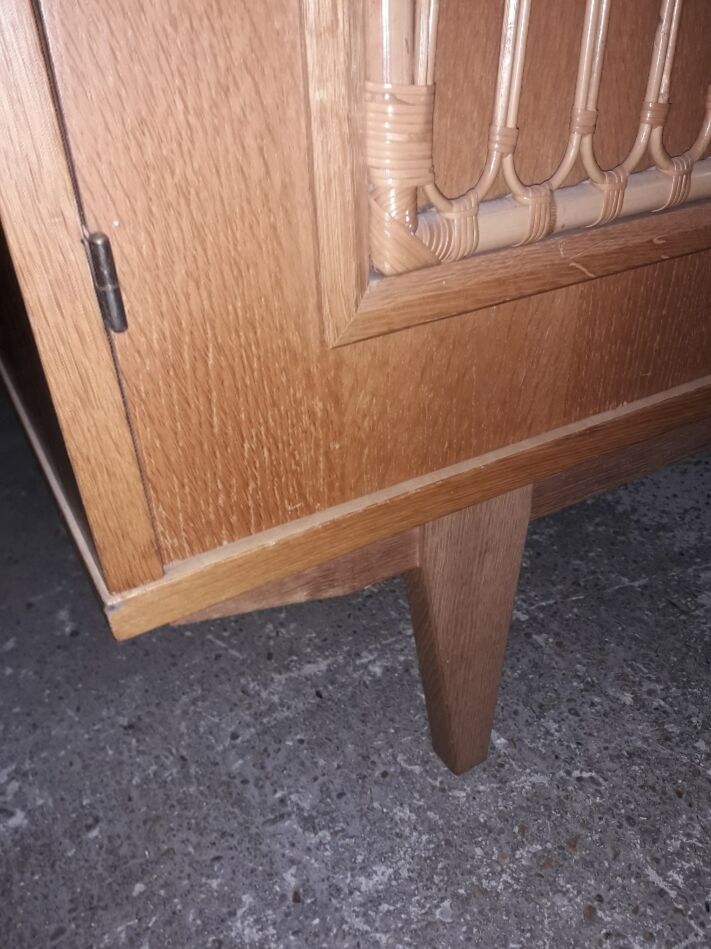 Armoire vintage 2 portes osier