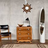 vintage art deco chest of drawers with compass feet