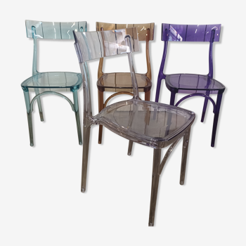 4 chaises "Colico", design italien
