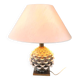 Vintage italian ceramic artichoque table lamp, 1960s