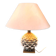 Vintage italian ceramic artichoque table lamp, 1960s