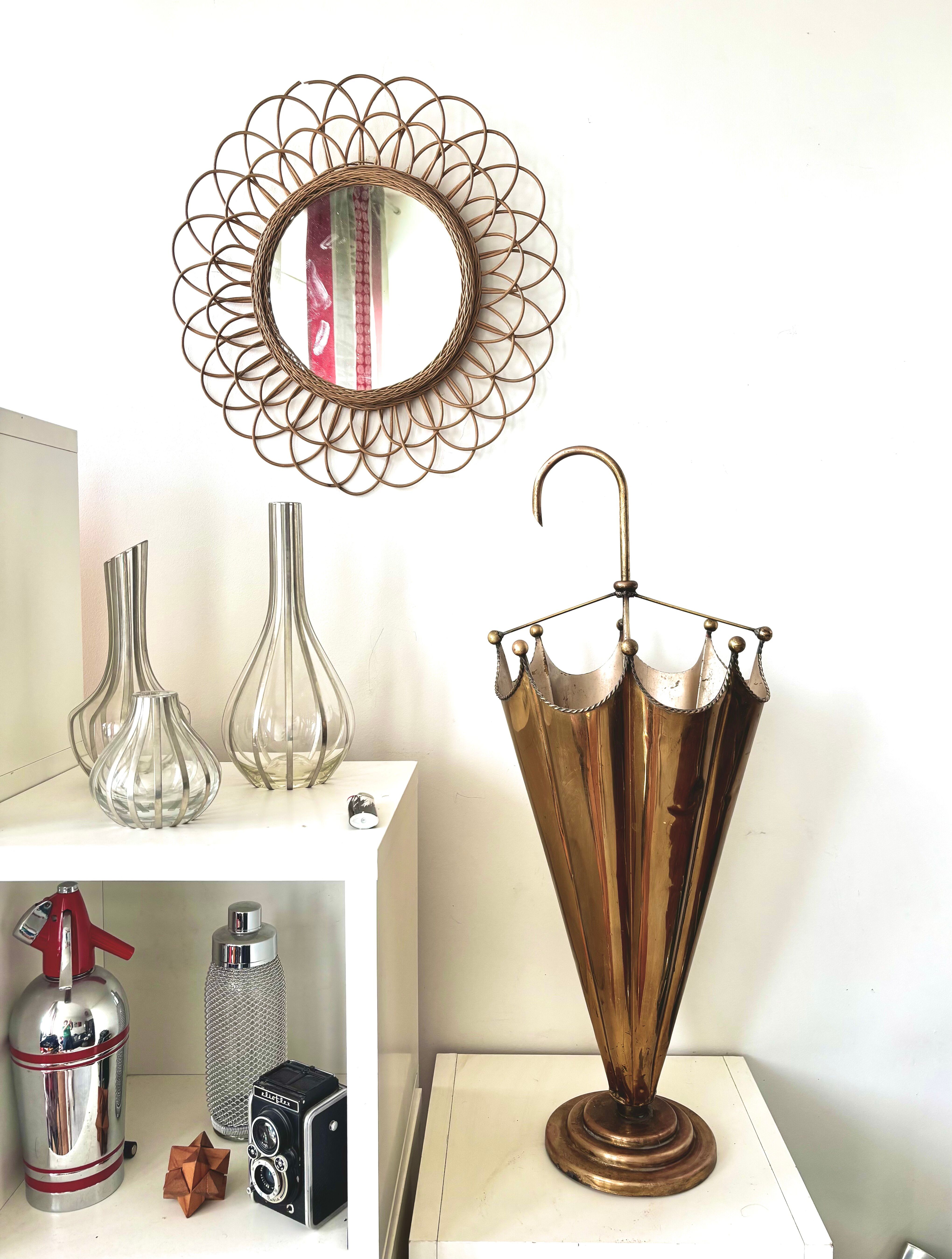 Brass umbrella stand 1960