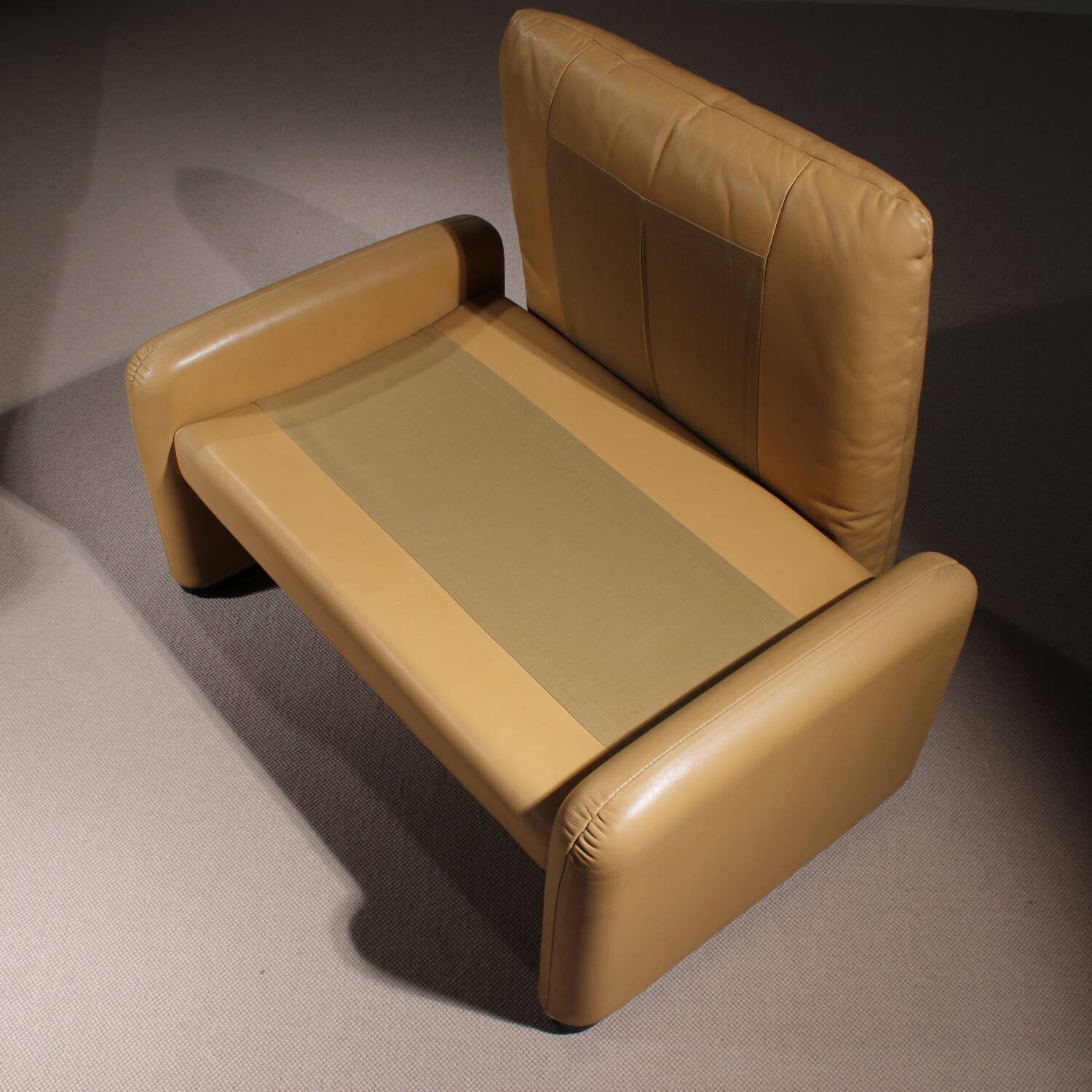Leather Ottoman ‚Maralunga‘ by Vico Magistretti for Cassina | Italy 1973