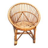 Fauteuil enfant en rotin