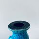 Candle holder fat lava blue