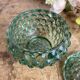 Glass candy box, embossed bubbles