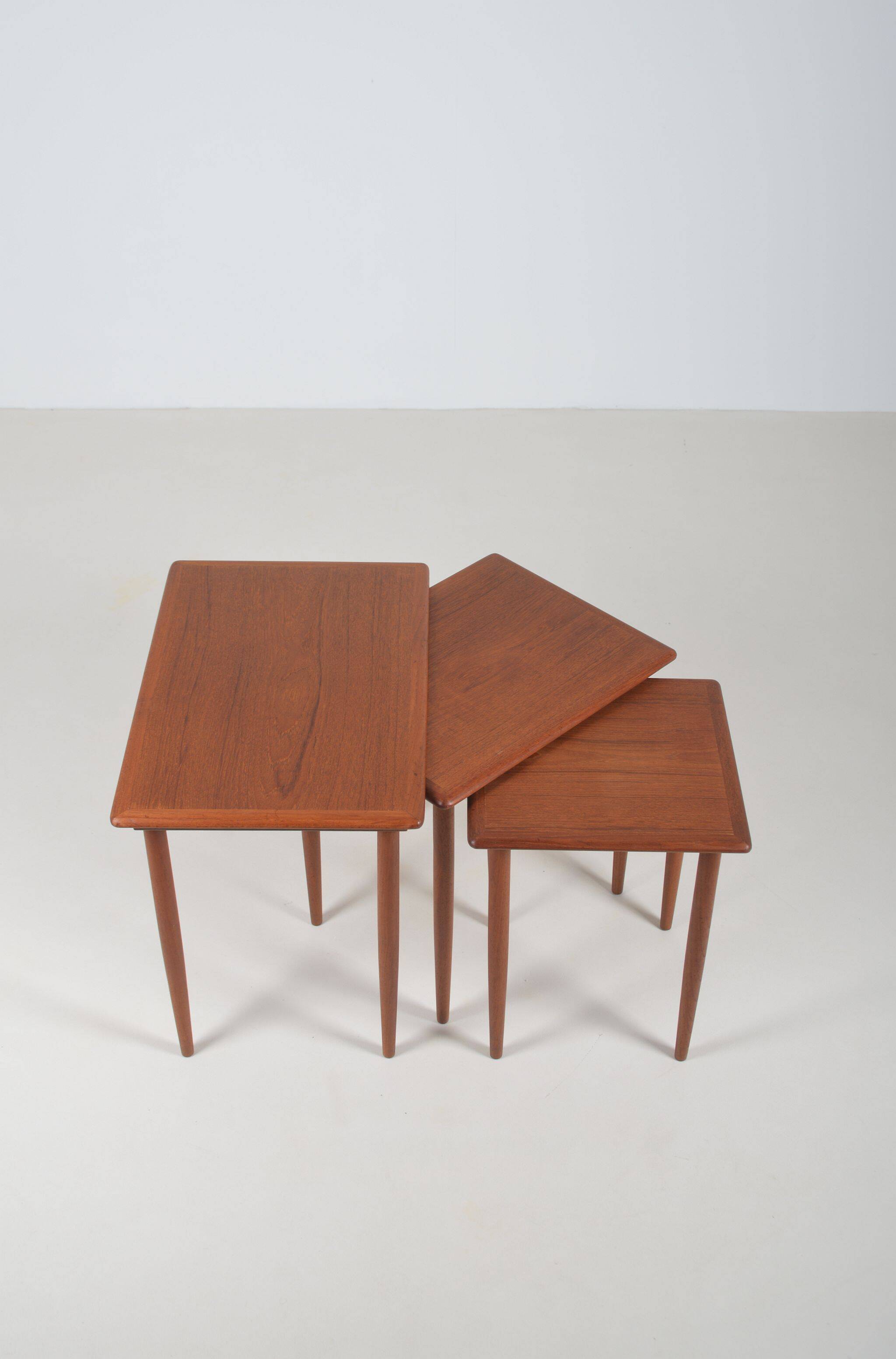 Set of 3 Danish nesting tables in teak, 1960s
