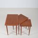 Set of 3 Danish nesting tables in teak, 1960s