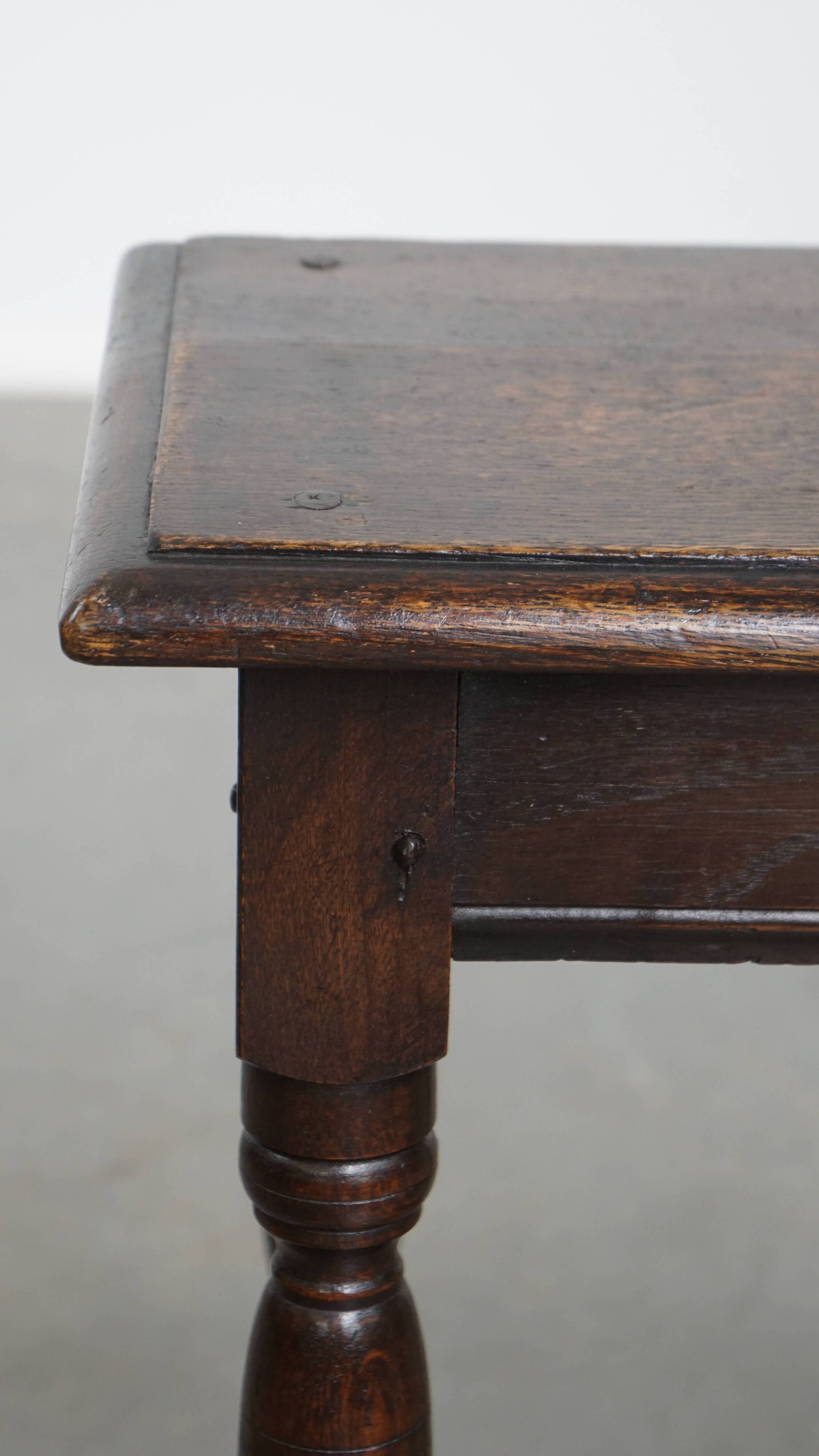 Antique English Stool / Joint Stool / Side Table from the 18th Century