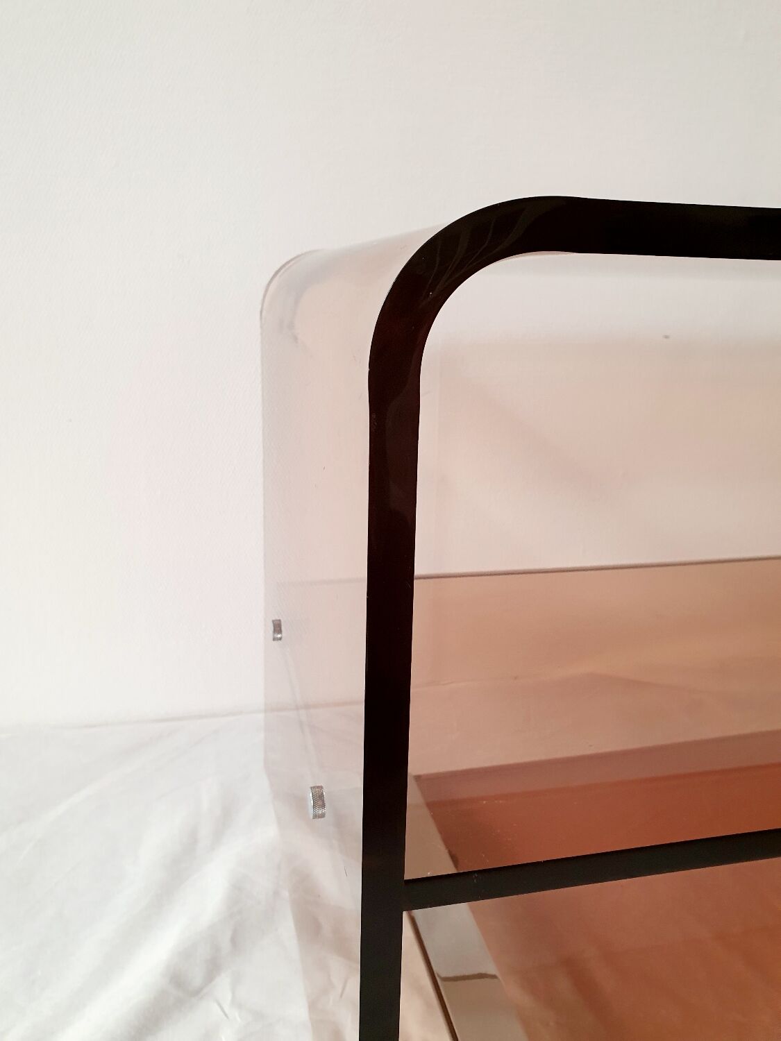 Smoked plexi furniture Michel Dumas