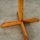 Old designer pine coat rack from the 60s in chalet wood