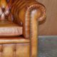 Chesterfield suite three-piece leather set