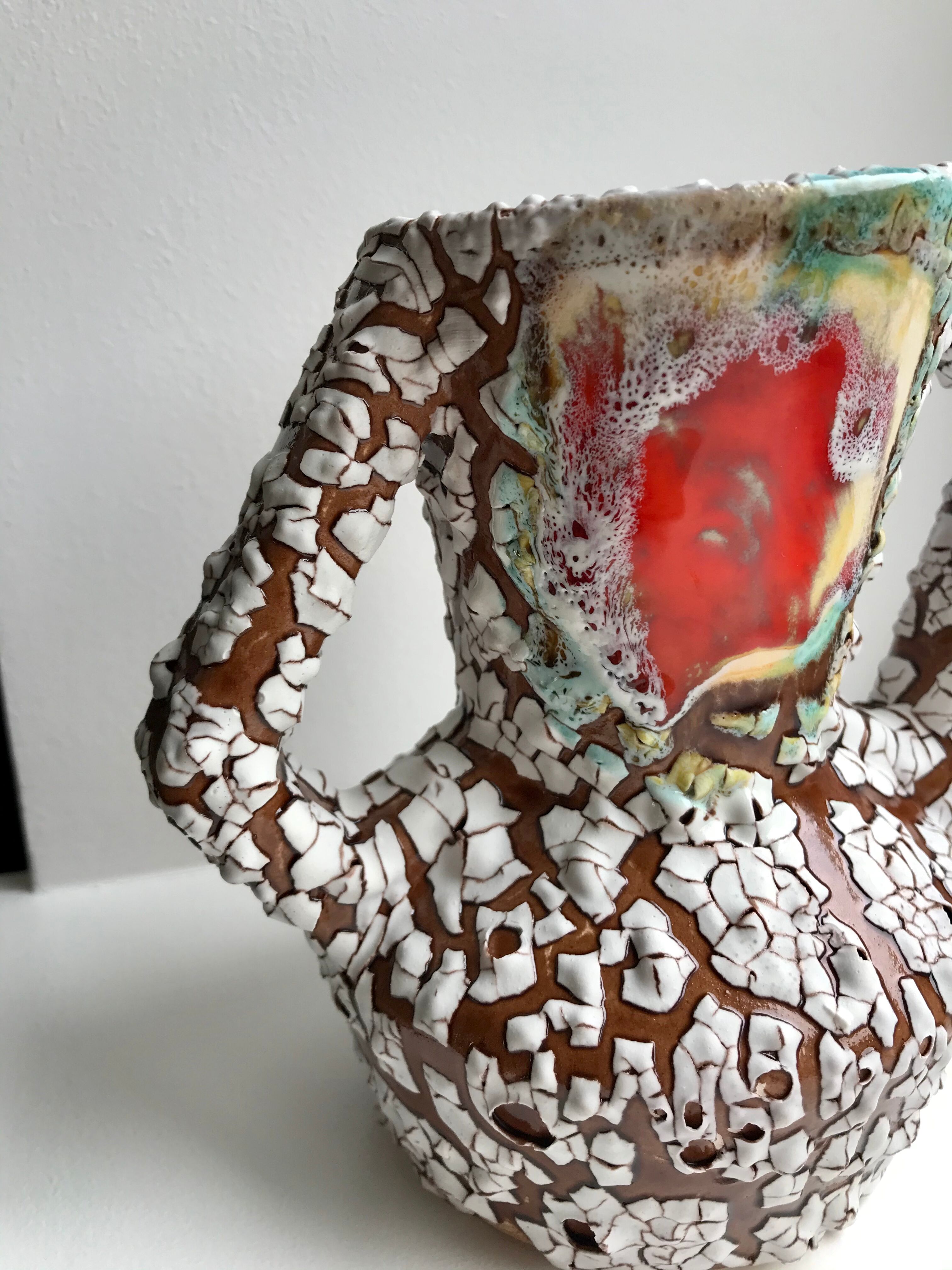 Vallauris vintage vase 70s