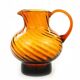 Water jug, pressed glass, Huta Barbara, Poland, 1970s