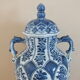 Covered pot in Delft porcelain