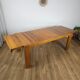 Table extensible en orme massif, Maison Regain, années 60
