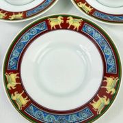 Raynaud Limoges — Six porcelain coffee cups, Pégase model