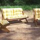 Garden furniture 3 rooms Pierre Beguet 70s