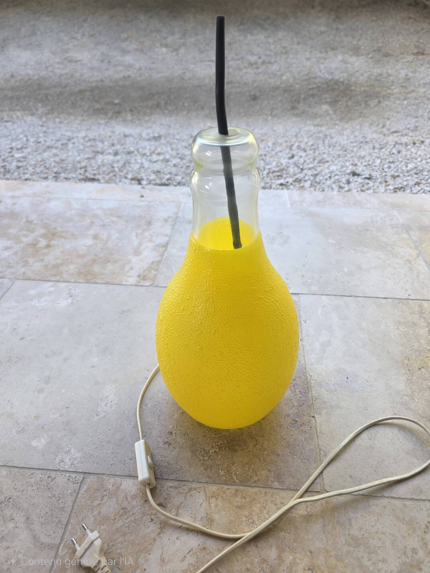 Table lamp Bottle Orangina ArtScène Creations